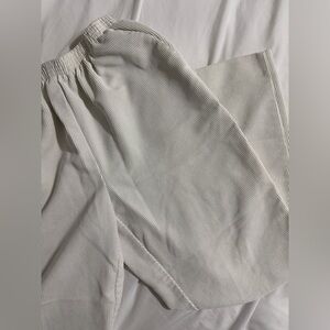 Alfred Dunner Women’s Pinstriped Cream Corduroy Pants